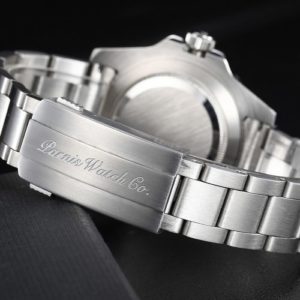 Parnis GMT silver bracelet watch for men