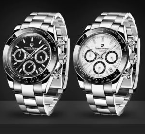 Pagani Design Daytona white and black chronograph watch for men
