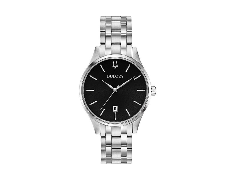 Bulova Classic Quartz Black dial watch for men